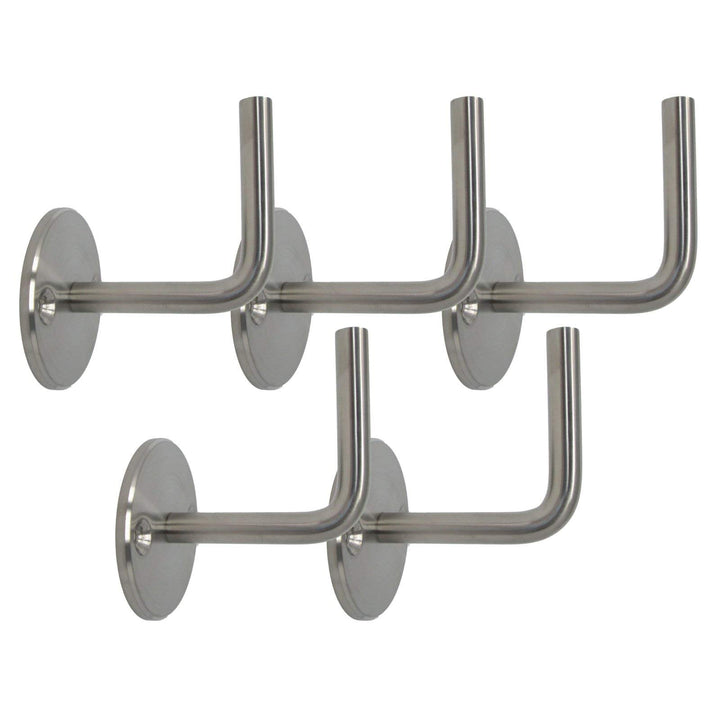 5 x Handlaufträger Handlaufhalter Handlaufstütze starre Ausführung aus Edelstahl für Handlaufrohr/Ho