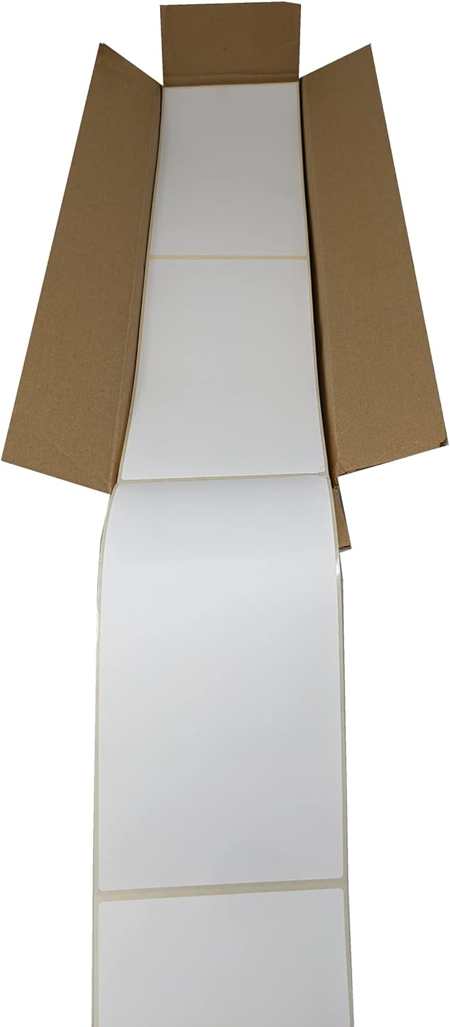 4 x 1000 Thermoetiketten Z-Falt Masse 103mm x 199mm Leporello für Versandetiketten DHL,GLS,DPD,UPS 4