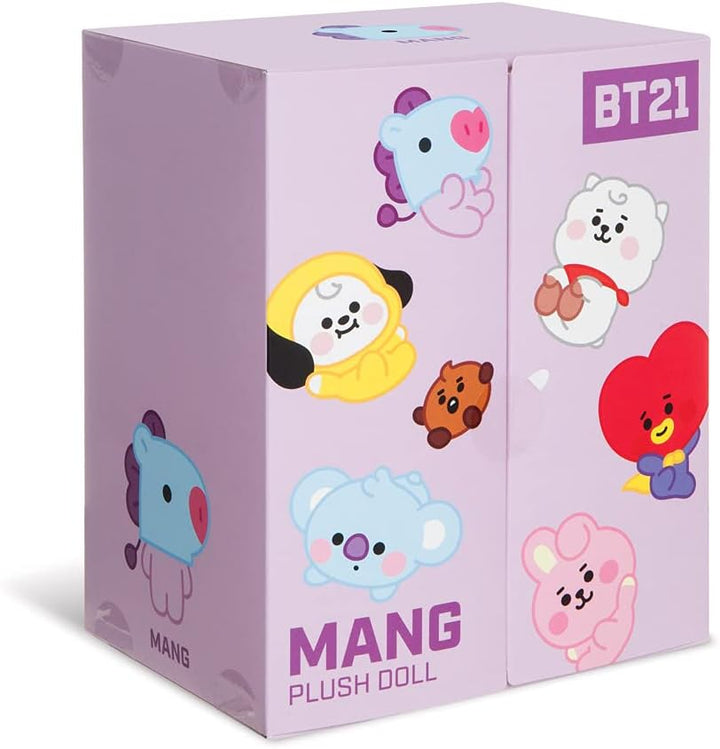 Aurora World Aurora, 61372, BT21 Official Merchandise, Baby MANG sitzend 20 cm, Plüsch, Lila, Blau/V
