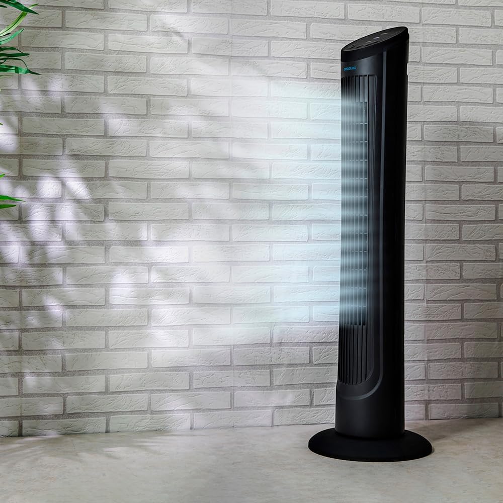 Cecotec Digitale Turmventilator mit Fernbedienung und Timer EnergySilence 9090 Skyline, 45 W, 40'' (