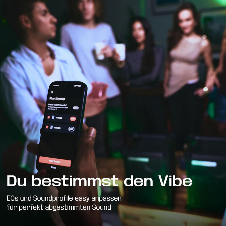 SOUNDBOKS Mix – Tragbarer Bluetooth-Lautsprecher – Robust & Wetterfest (IP65) – USB-C Akku – Extrem