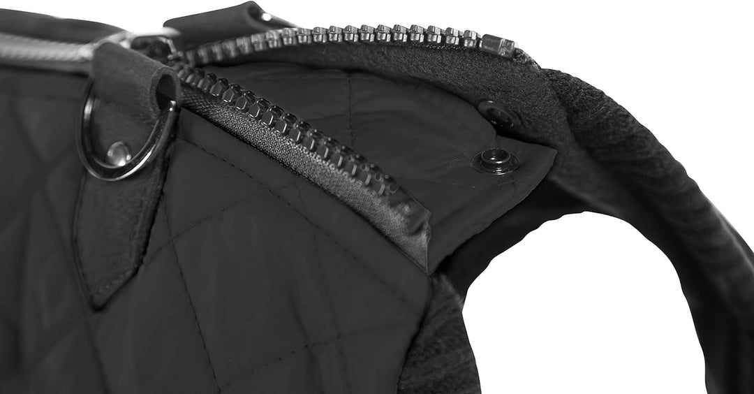 Gooby modische Hundebomberweste, gesteppt, elastischer Brustbereich, Rautenmuster X-Small chest (~10