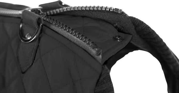 Gooby modische Hundebomberweste, gesteppt, elastischer Brustbereich, Rautenmuster X-Small chest (~10