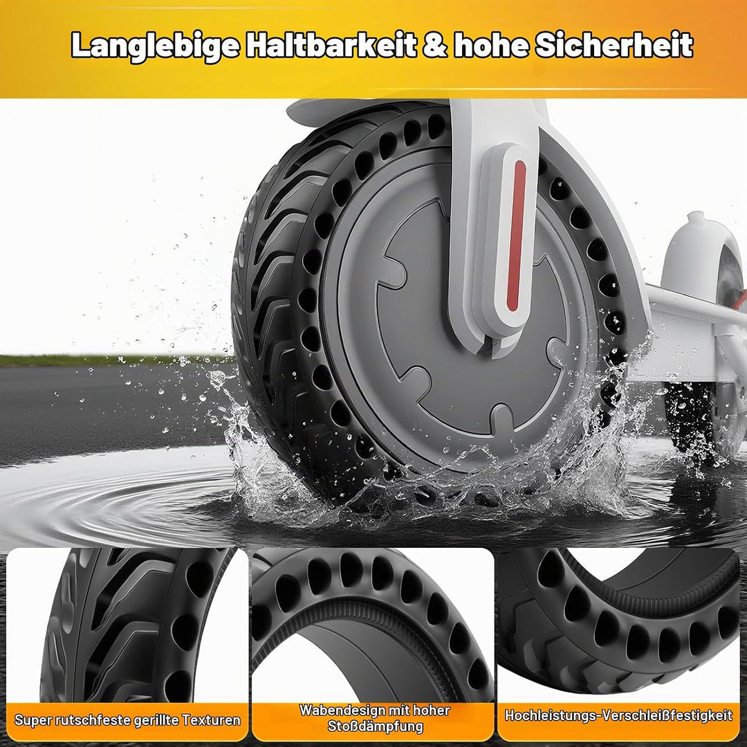 E Scooter Reifen 8 1/2 x2 Vollgummi für Xiaomi Pro 2, 1S, M365, Pro, Mi3, Vollgummireifen E Scooter