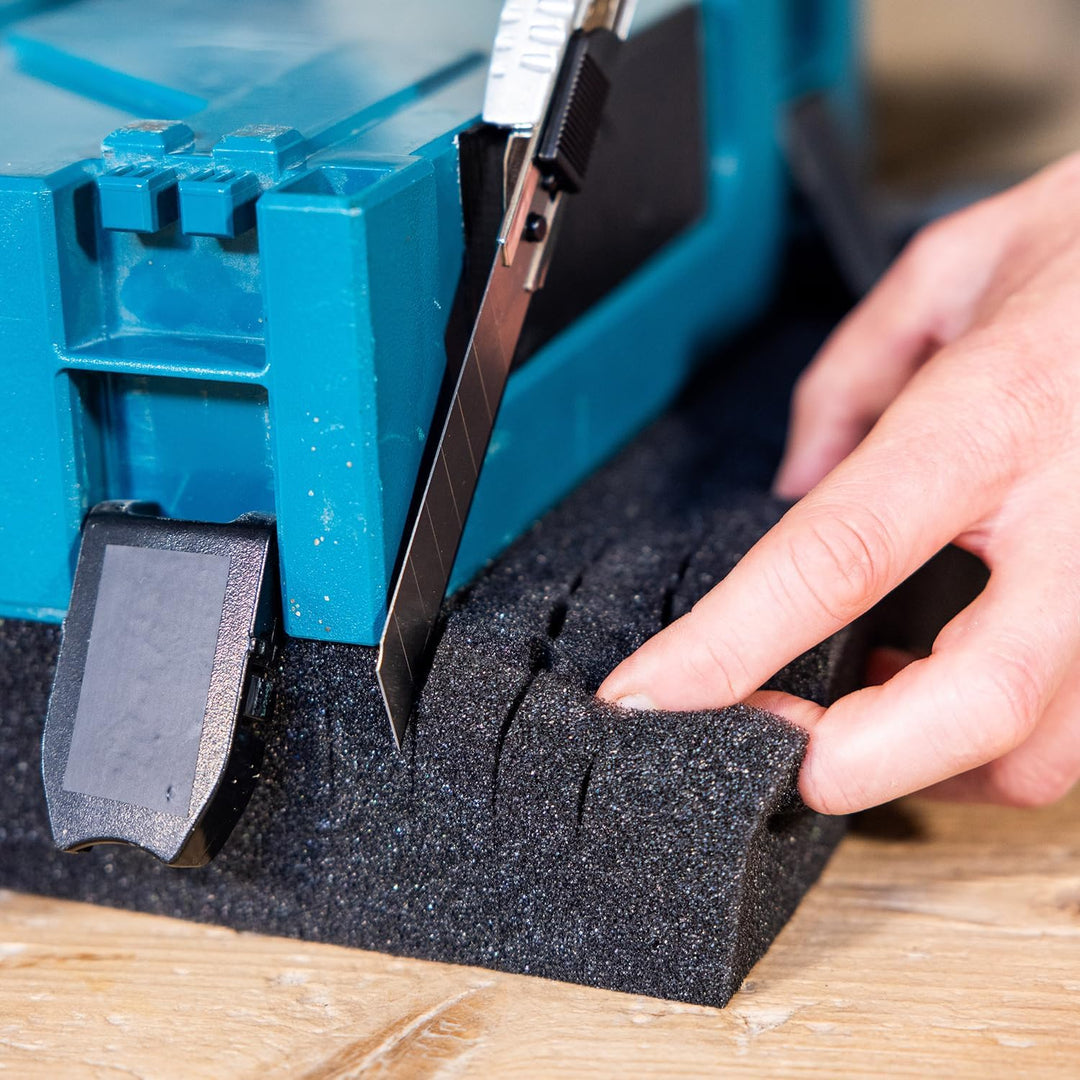 HMF ODR100 Koffereinlagen mit Rasterschaumstoff für Outdoor-Fotokoffer | 3er Set | 31 x 23 cm, 31 x