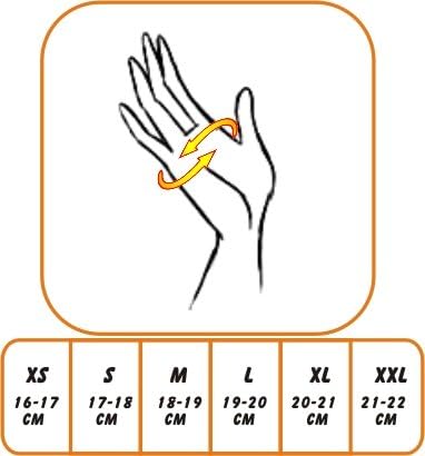 A-Pro Damen Lederhandschuhe Schutzpolster Regulierbare Manschetten Rennhandschuhe XS Schwarz, XS Sch