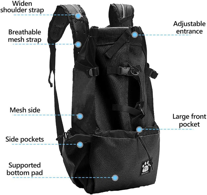 Woolala Hunderucksack-Rucksack für Welpen, Rucksack mit wasserdichter Auskleidung, vorne herausnehmb