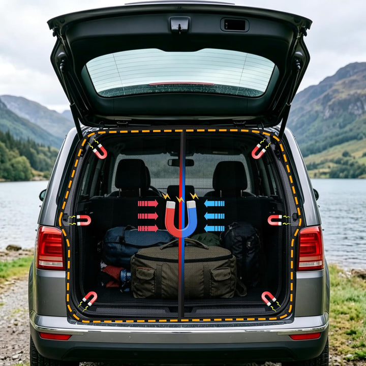 Moskitonetz Magnetisch kompatibel VW T5 T6 für Hintertür, Auto Fliegengitter & Insektennetz & Sonnen