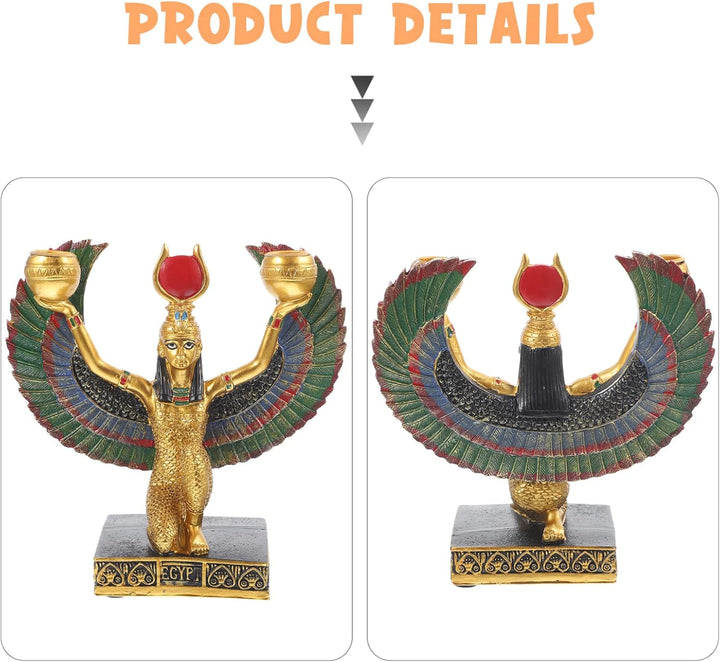 Garneck Ägyptische Göttin Isis Statue Gottheit Mythologie Isis Offene Flügel Figur Göttin Skulptur W