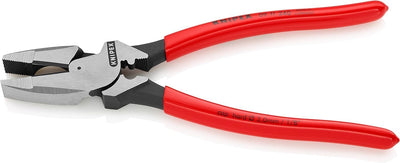 Knipex Kraft-Kombizange "Lineman's Pliers" amerikanisches Modell schwarz atramentiert, mit rutschhem