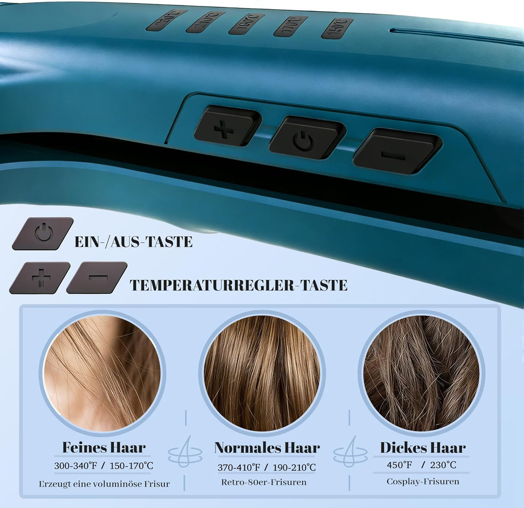 Kreppeisen für die Haare SAOSA Keramik Crimping iron for Hair Glätteisen Haarglätter Kreppeisen und