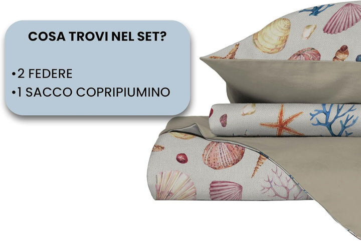 Italian Bed Linen MB Home Italy Fashion Bettbezug Set, Marea, Doppelbett, Marea