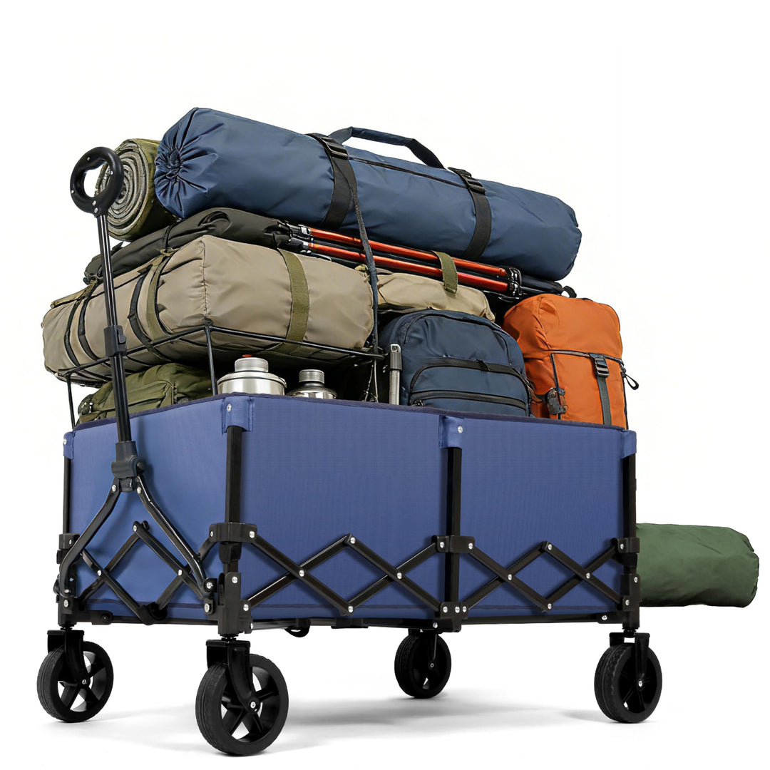 OUTSIDER Bollerwagen faltbar 165L – Campingwagen mit 136kg Tragfähigkeit, klappbarer Strandwagen mit