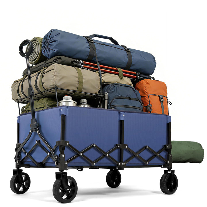 OUTSIDER Bollerwagen faltbar 165L – Campingwagen mit 136kg Tragfähigkeit, klappbarer Strandwagen mit