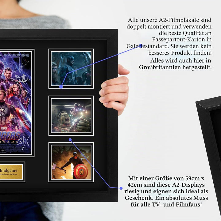HWC Trading Avengers Endgame Robert Downey Jr Geschenke Geducktes Signiertes Autogramm Präsentations