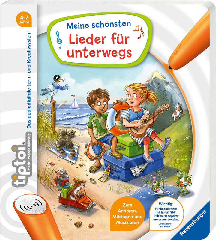 tiptoi® Meine schönsten Lieder für unterwegs: Zum Anhören, Mitsingen und Musizieren, Pappband
