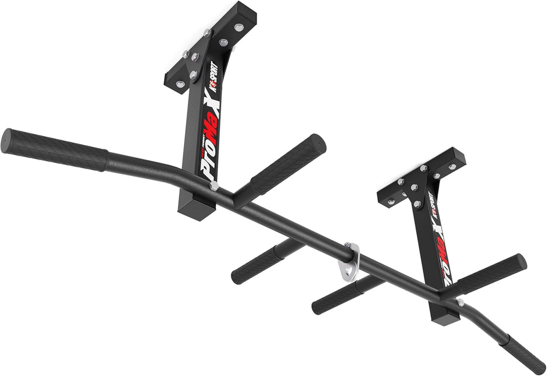 K-Sport: Klimmzugstange zur Deckenmontage I Kraftstation mit Pull-Up Bar & 3 Griffen I Klimmzugturm