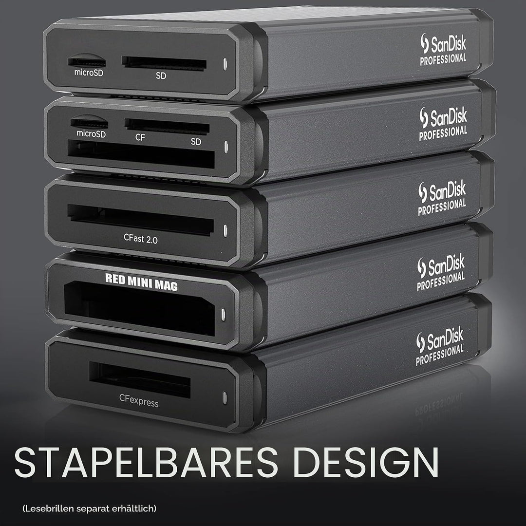 SanDisk PROFESSIONAL PRO-READER SD und microSD™, High-Performance-Kartenleser für SD- und microSD-Ka