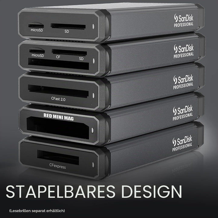 SanDisk PROFESSIONAL PRO-READER SD und microSD™, High-Performance-Kartenleser für SD- und microSD-Ka
