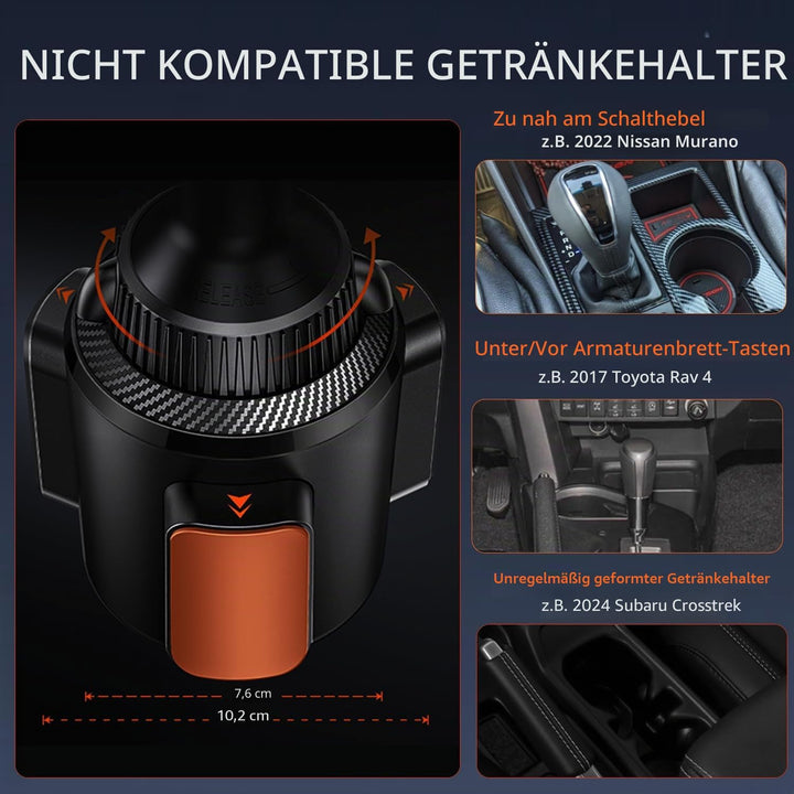 APPS2Car Magnetische Getränkehalter-Handyhalterung für Auto und LKW, [20 x N55 Magnete], mit Schnell