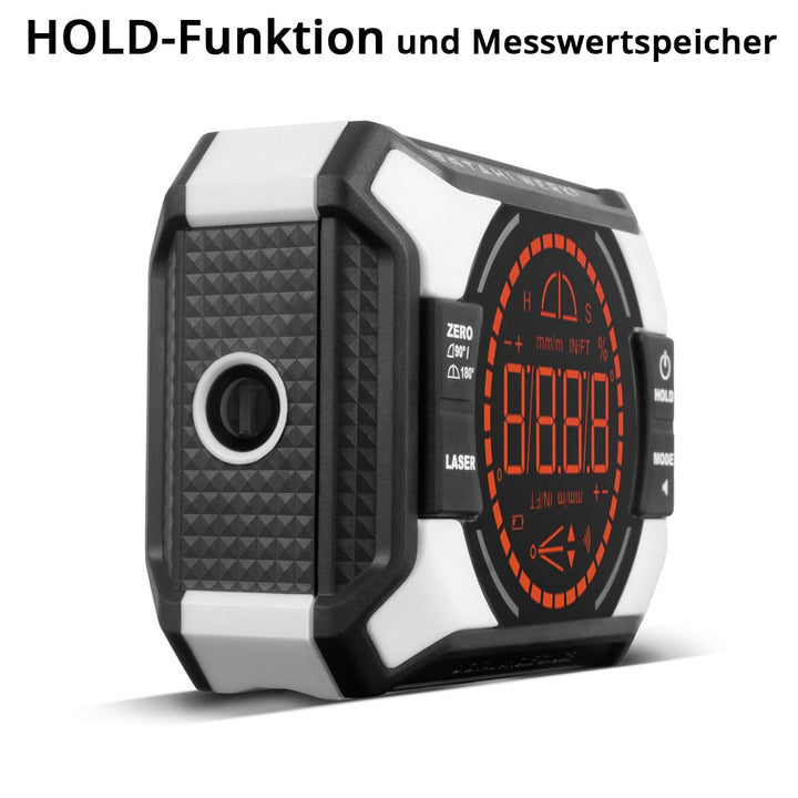STAHLWERK Digitales Laser-Winkelmessgerät DAG-360 ST – Digitaler Winkelmesser und Level-Box, Wasserw