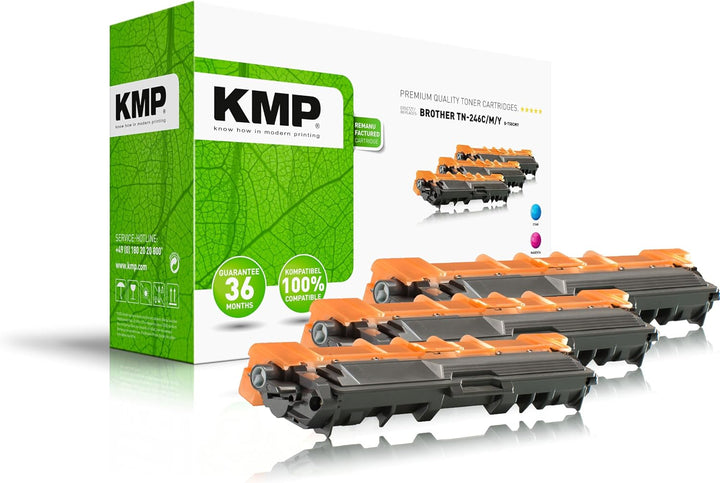 KMP Toner passend für Brother TN246C/M/Y Multipack - für Brother HL-3142CW, DCP-9017CDW, MFC-9142CDN