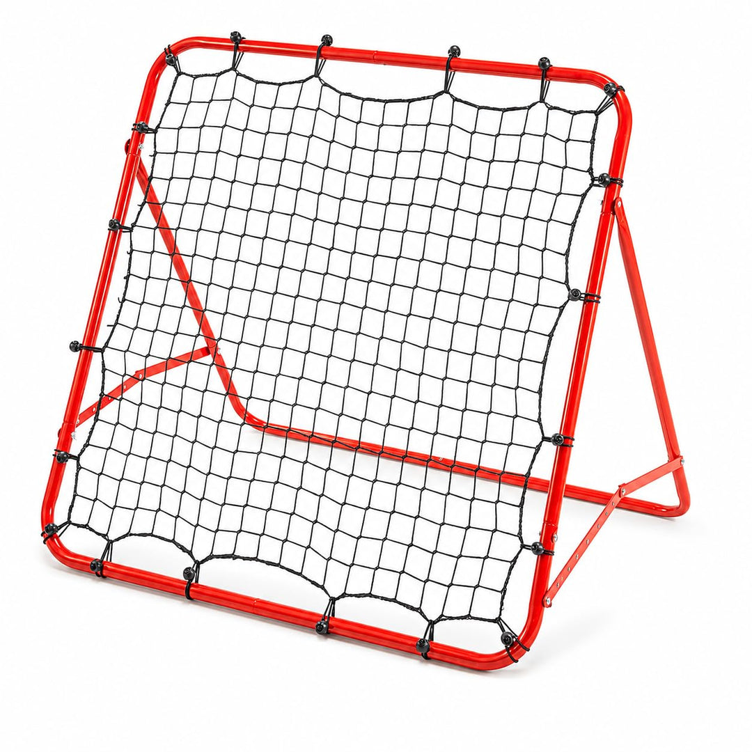 Fussball Rebound Netz Kinder und Jugendliche Tragbares Prellwand Verstellbar Fussballtor Kicker für