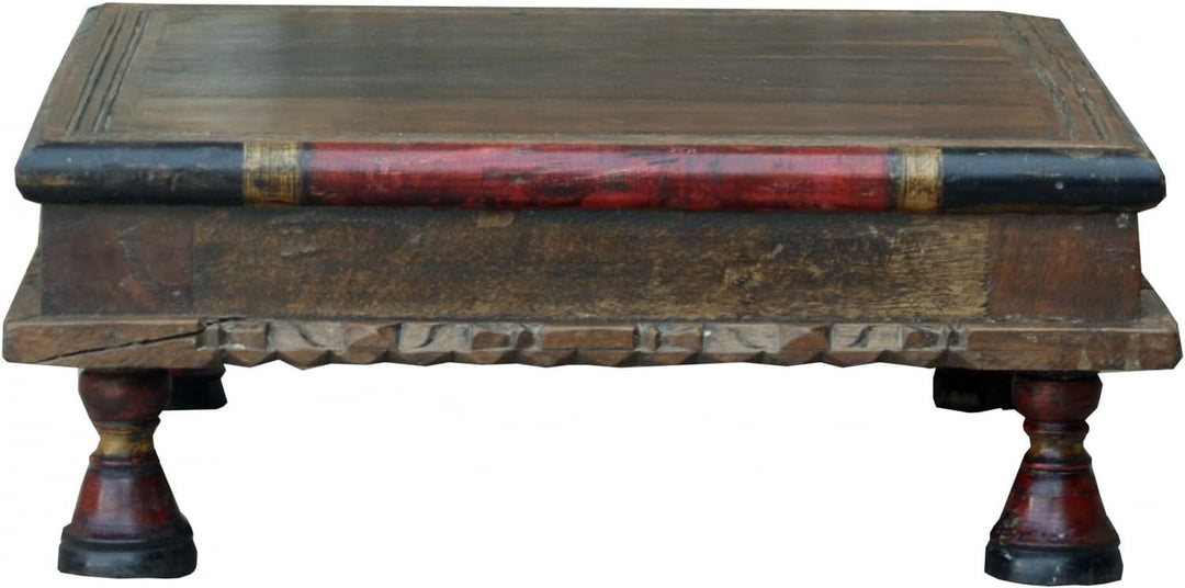 GURU SHOP Kleiner Tisch, Blumenbank, Kaffeetisch, Beistelltisch, Couchtisch - Modell 6, Mehrfarbig,