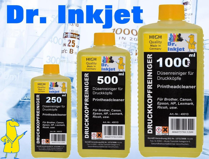 Dr. Inkjet DTF Druckkopfreiniger - Sublimationsdruckkopfreiniger - Alle Marken - 250ml - 500ml - 1.0