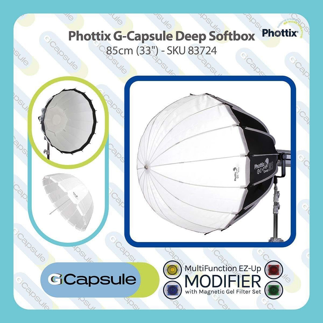 Phottix G-Capsule Softbox 85 cm Deep Softbox 85cm (33"), Deep Softbox 85cm (33")
