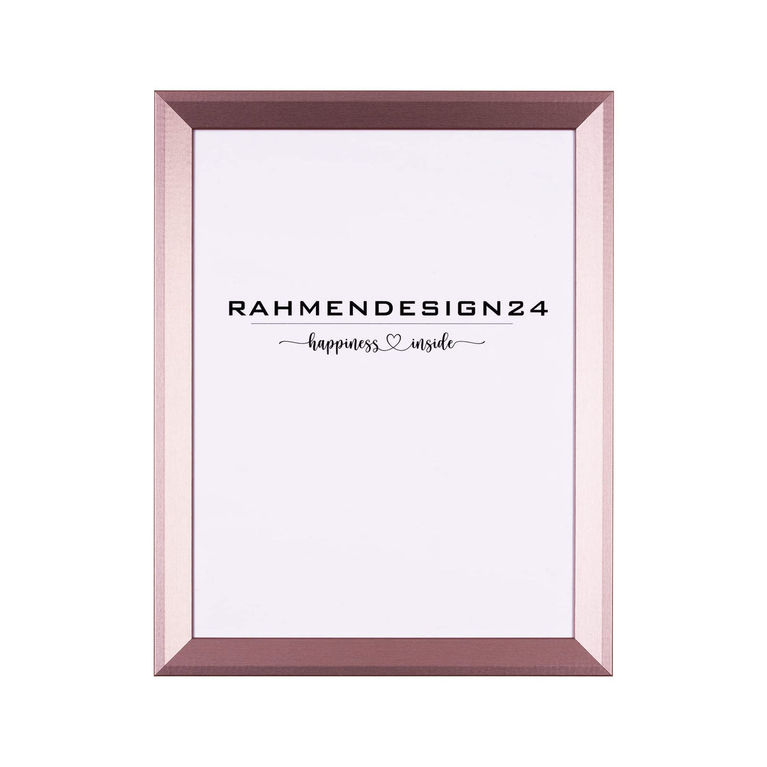 Rahmendesign24 Bilderrahmen Rio 40x80 Roségold Fotorahmen, Wechselrahmen, Posterrahmen, Puzzlerahmen