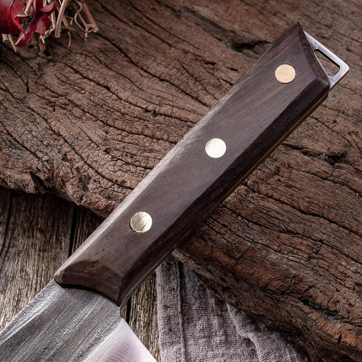 Fubinaty Japanisches Nakiri Kochmesser Handgefertigt Geschmiedete Küchenmesser Hoher Kohlenstoffstah