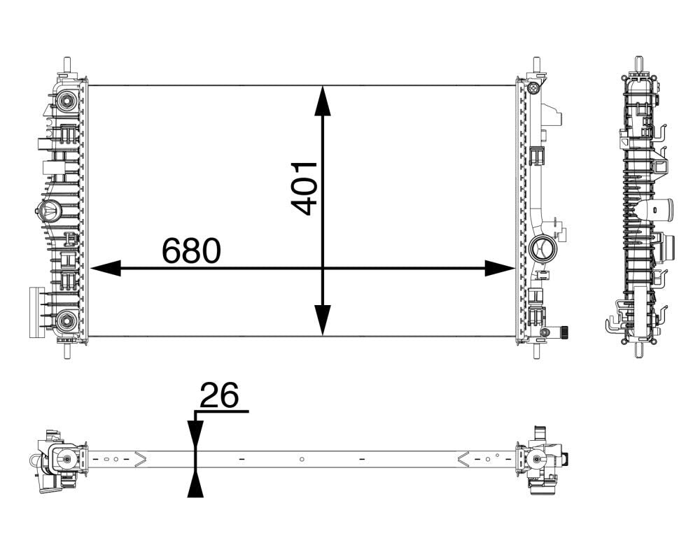 MAHLE CR 927 000P Kühlmittelkühler BEHR PREMIUM LINE