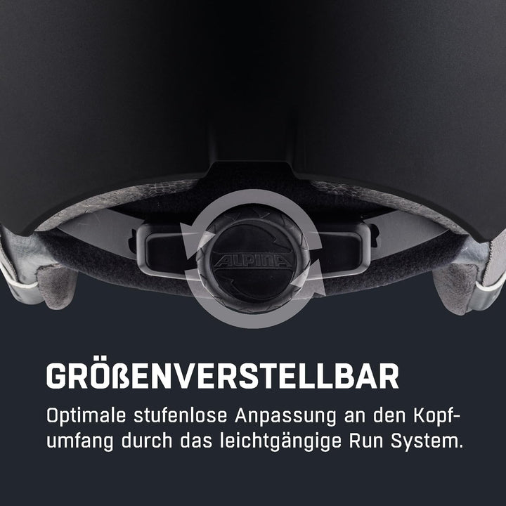 ALPINA ARBER VISOR Q-LITE - Hochwertiger & Leichter Skihelm Mit Kontrastverstärkendem Visier Für Erw