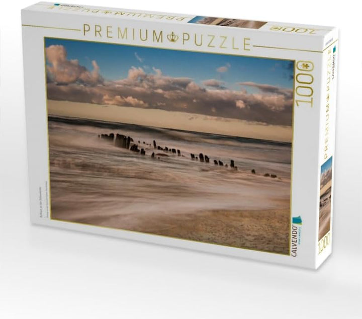 CALVENDO Puzzle Buhnen an der Ostseeküste 1000 Teile Lege-Grösse 64 x 48 cm Foto-Puzzle Bild von Ric