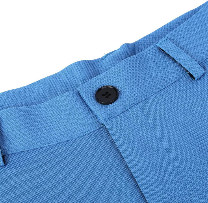 Allthemen Herren Anzughose mit Stretchkomfort Slim Fit Anzug Straight Hose für Business XL Hellblau,