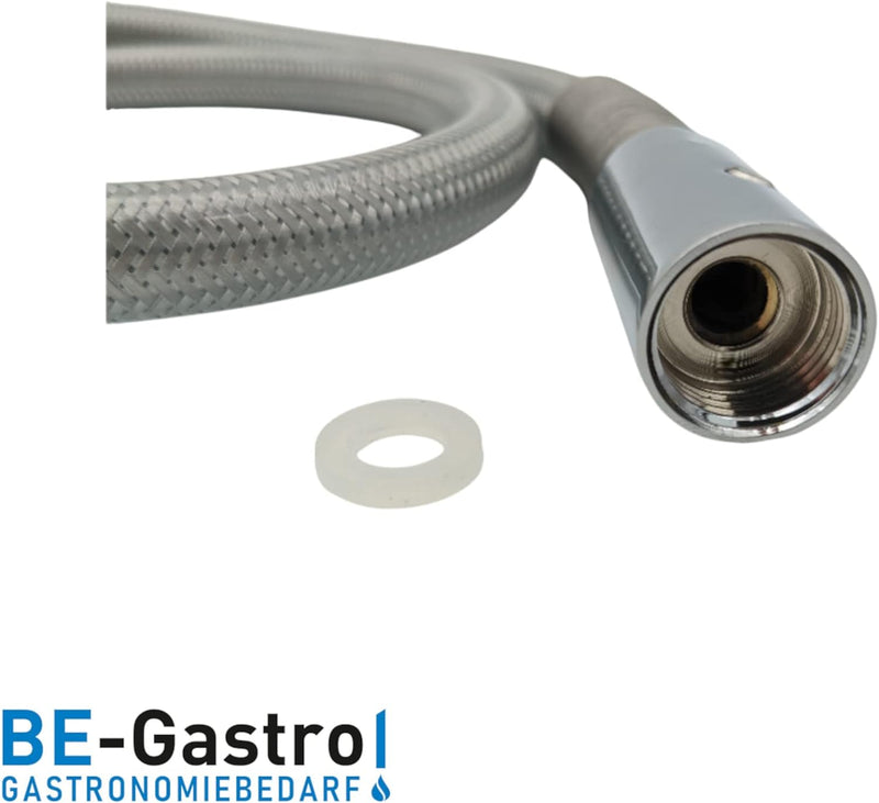 BE-GASTRO I Profi Gastroschlauch Brauseschlauch 100cm inkl. Spezial-Knickschutz | 1/2" Standard-AG |