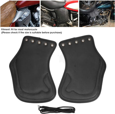 Motorrad Leder Sattel Hitzeschild Deflektor, Motorrad PU Hitze Deflektor Motor Heizung Isolierung Ki