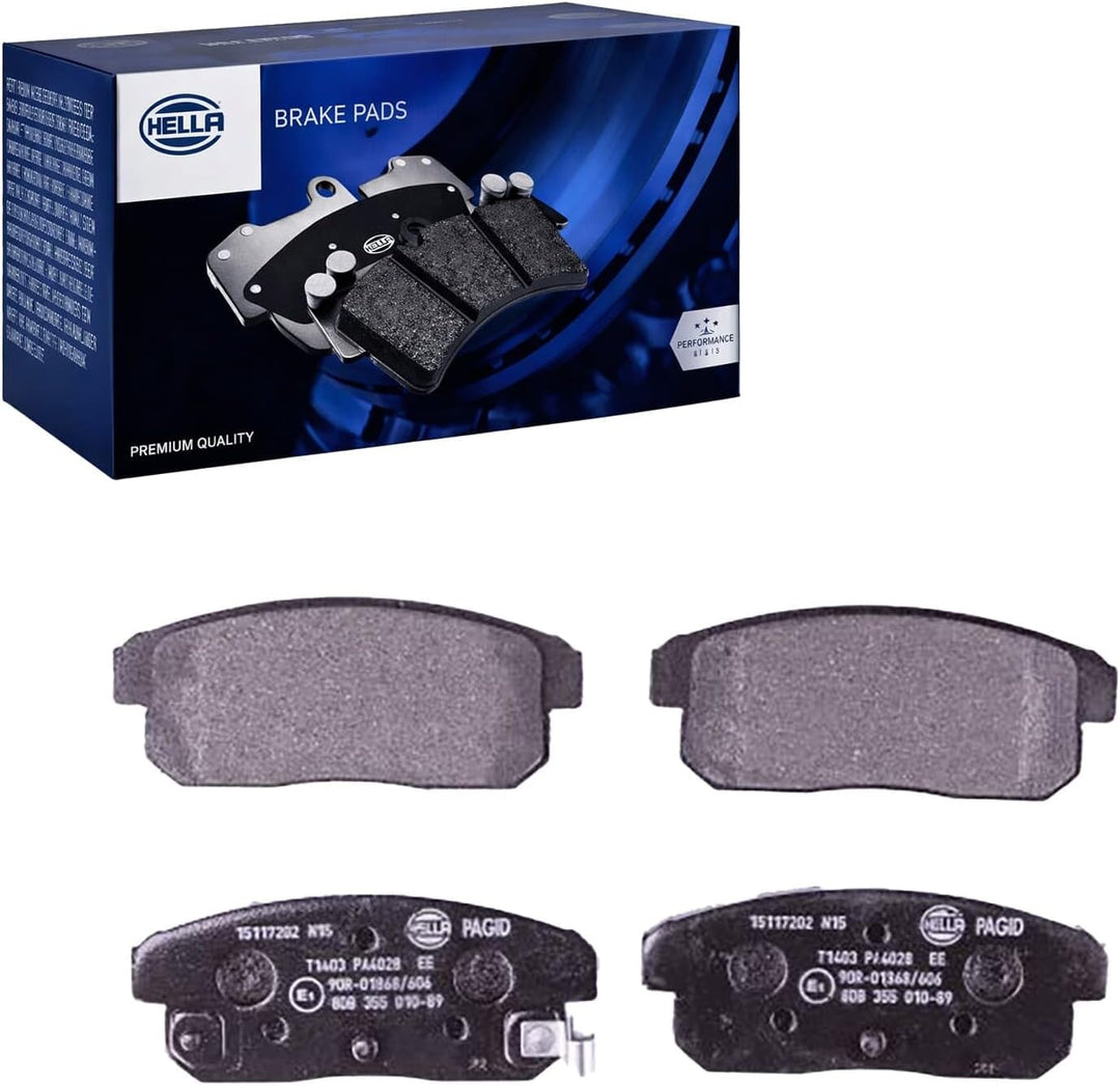 HELLA PAGID 8DB 355 010-891 Bremsbelagsatz - T1403 - Dicke/Stärke: 14.4mm - Bremssystem: NBK - mit a