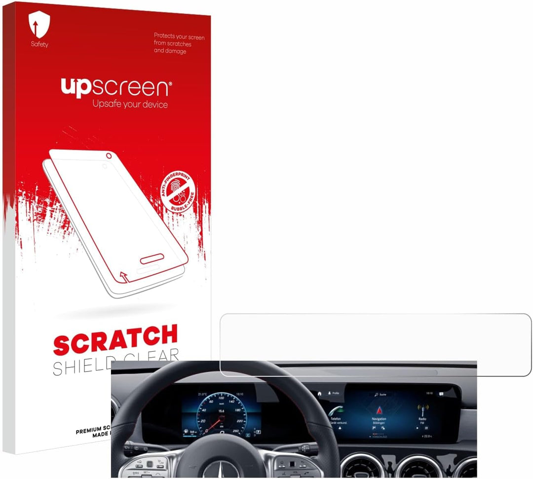 upscreen Schutzfolie für Mercedes-Benz GLA 2020 Display Widescreen-Version – Kristall-klar, Kratzsch