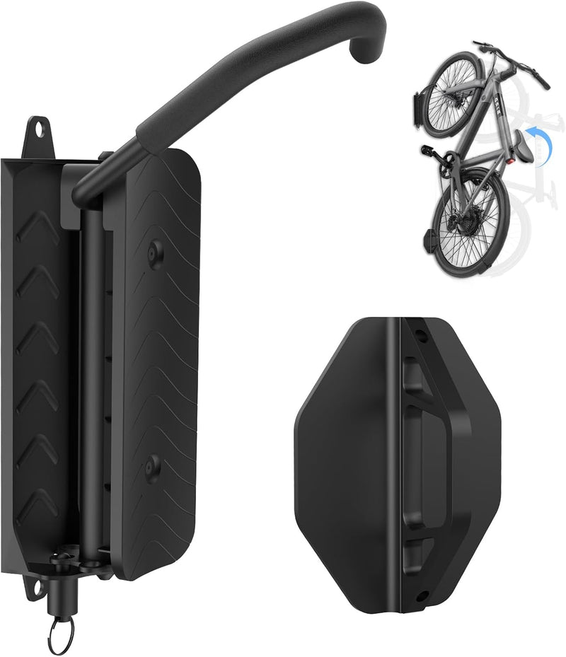 Fahrrad Wandhalterung, Wyxron Fahrradträger Vertikal Fahrradständer Schwenkbare 32kg Tragkraft mit F