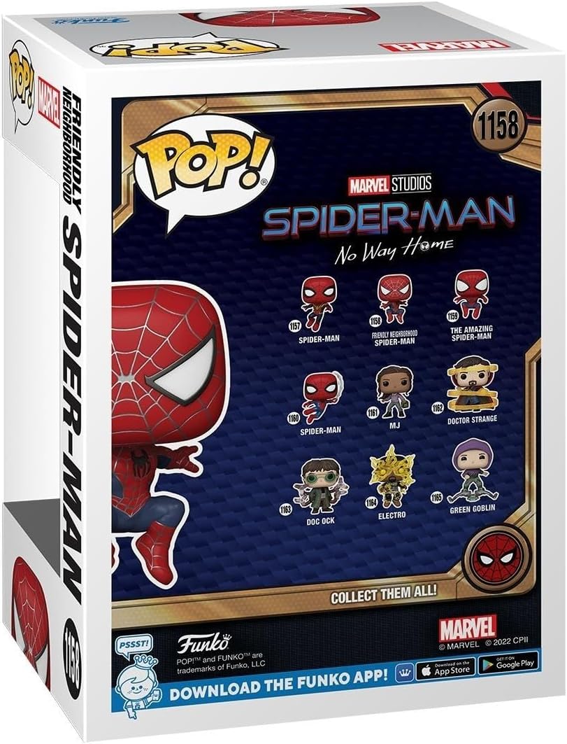 Funko Pop! Marvel: Spiderman No Way Home 2021 - Spider-Man - Leaping SM2 - Vinyl-Sammelfigur - Gesch
