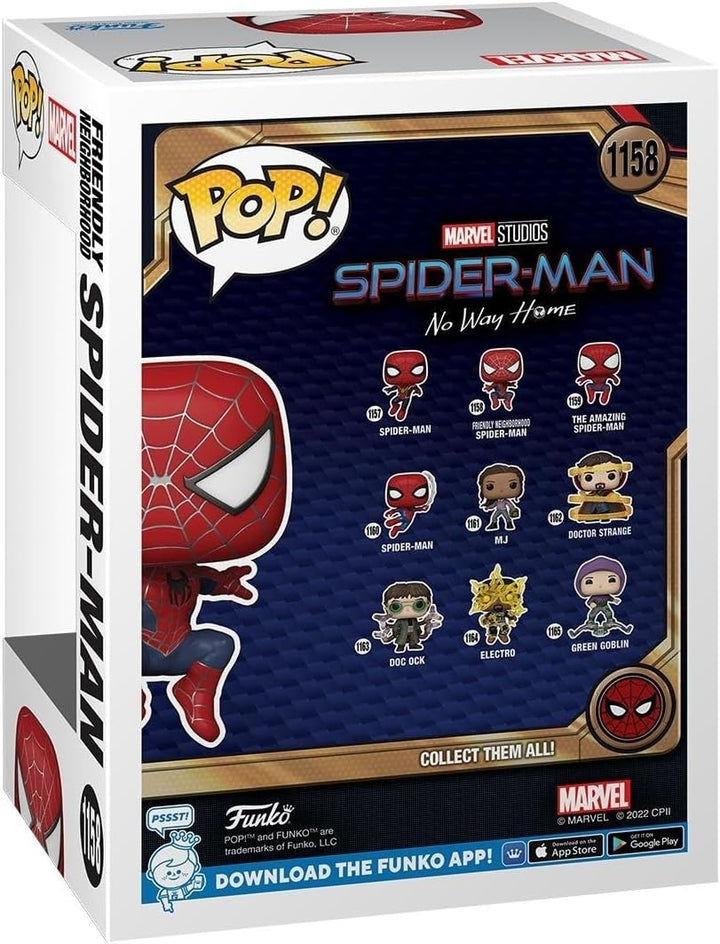 Funko Pop! Marvel: Spiderman No Way Home 2021 - Spider-Man - Leaping SM2 - Vinyl-Sammelfigur - Gesch