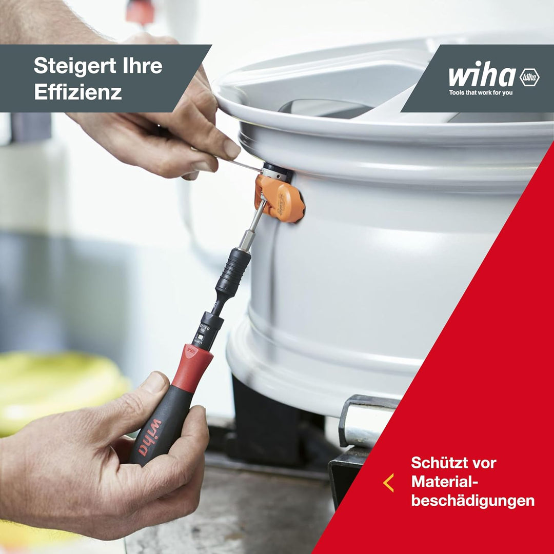 Wiha Drehmoment-Schraubendreher 0,8-5,0 Nm inkl. Box + Bitset TorqueVario®-S, 14-tlg., Pozidriv/ TOR