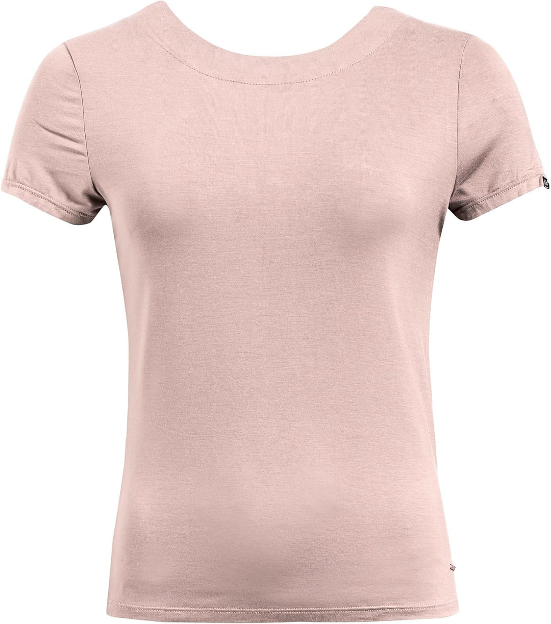 khujo Damen Shirt Momoko weiches Jersey T-Shirt mit Kreuzschnürung am Rückenausschnitt