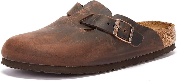 Birkenstock Classic BOSTON Unisex-Erwachsene Clogs 35 EU Schmal Braun Habana, 35 EU Schmal Braun Hab