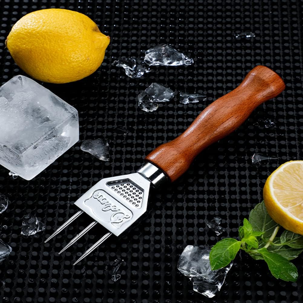Jeffergarden Eispickel, Eis Meissel Edelstahl EIS Meissel mit Holzgriff Entfernung Pick Crushed Ice