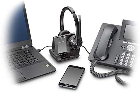 Poly Bluetooth DECT Headset Savi W8220-M Binaurale Tragevariante (mit USB); Microsoft Skype for Busi