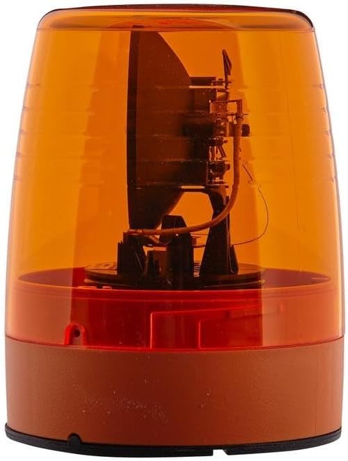HELLA - Halogen-Rundumkennleuchte - KL JuniorPlus - 12V - gelb - Anbau/geschraubt - Stecker: Flachst