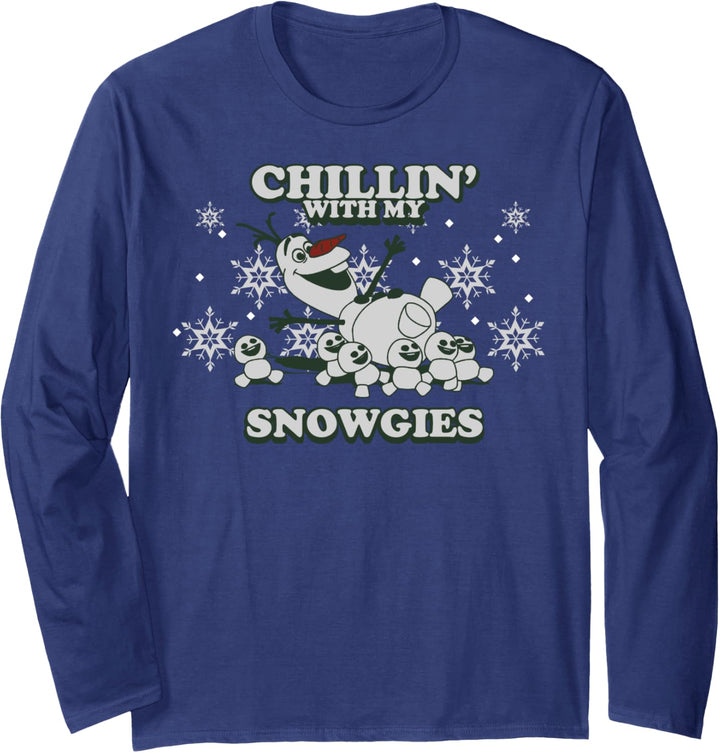 Disney Frozen Olaf Chillin' With My Snowgies Portrait Langarmshirt